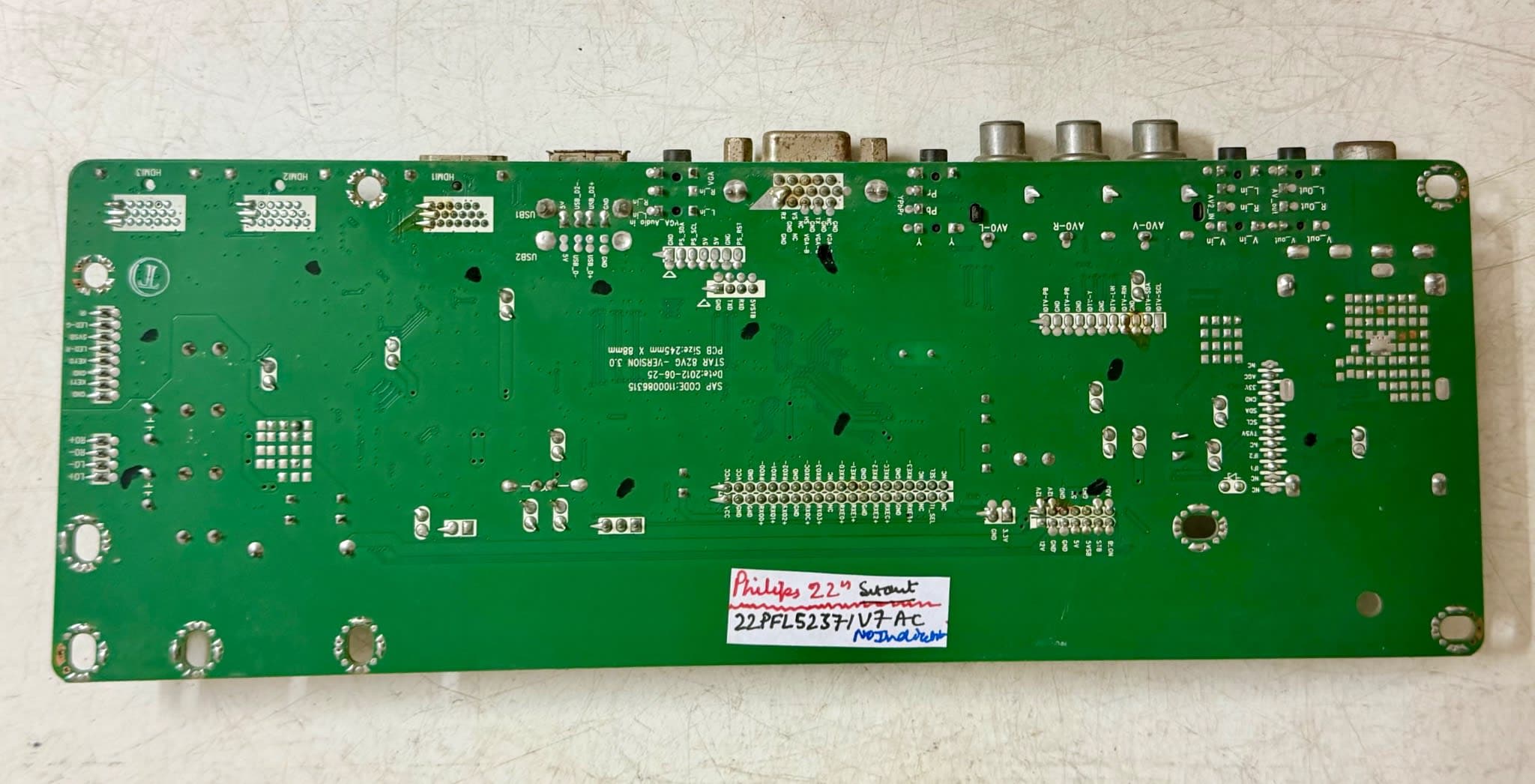 PHILIPS 22PFL5237/V7AC — back